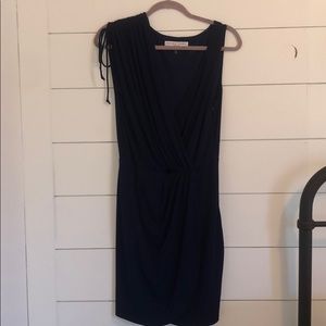 Trina Turk Navy faux wrap dress